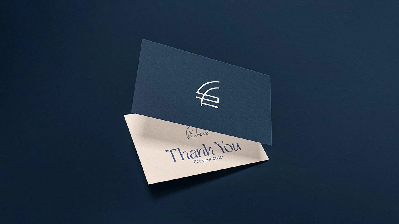 Sabdita Fashion thank you card design