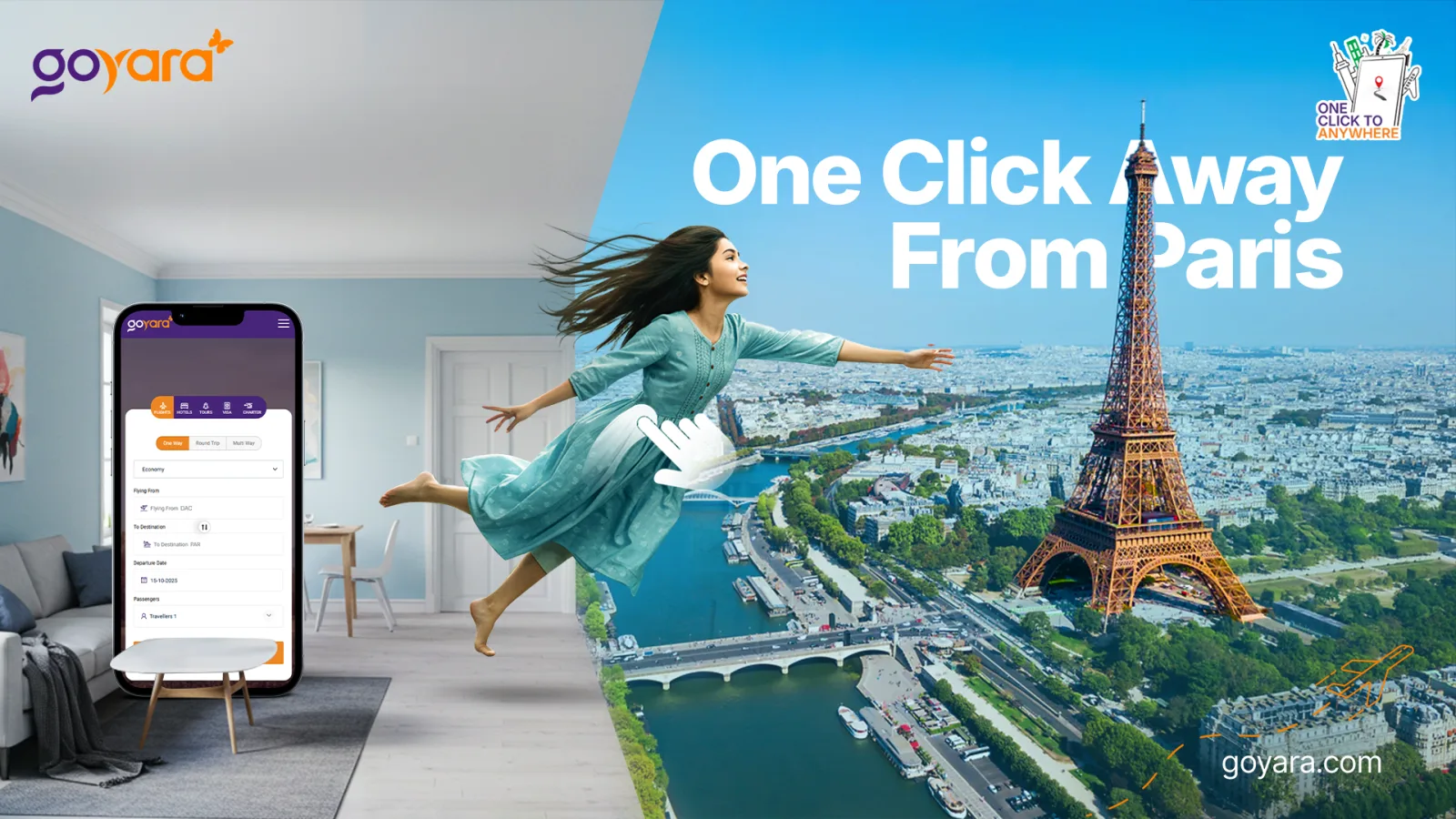 Go Yara One Click Away From Paris key visual